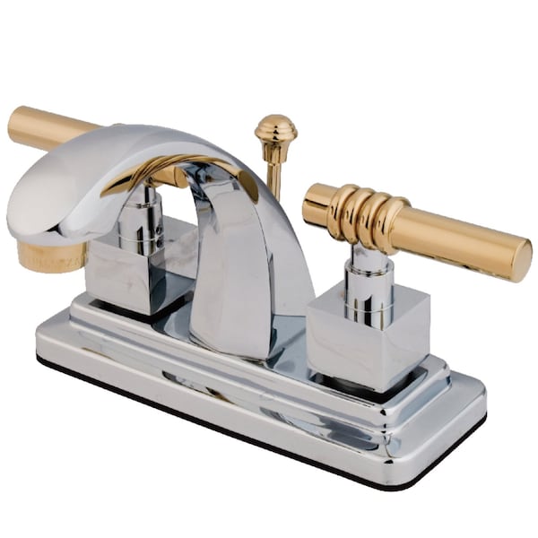 Kingston Brass KS4644QL 4" Centerset Bathroom Faucet, Polished Chrome KS4644QL - main